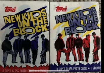 Topps - New Kids on the Block (1989) 2 Pack Glossy Set (VINTAGE)