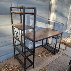 Desk-w-Attached Bookshelf $100 Obo