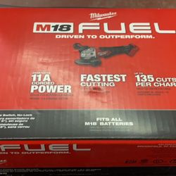 Milwaukee M18 FUEL 18-Volt Lithium-Ion Brushless Cordless 4-1/2 in./5 in. Grinder w/Paddle Switch (Tool-Only)