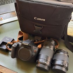 Canon Rebel EOS t7 w/ Zoom And Macro Lenses