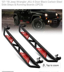 Jeep Wrangler JKU 4-Door Side Steps Running Boards