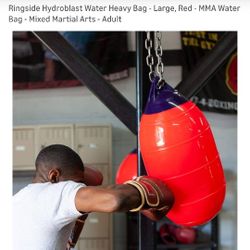 Ringside Hydroblast Water Heavy Bag - Large, Red - MMA Water Bag - Mixed Martial Arts - Adult 
