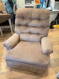 Brown Fabric Recliner