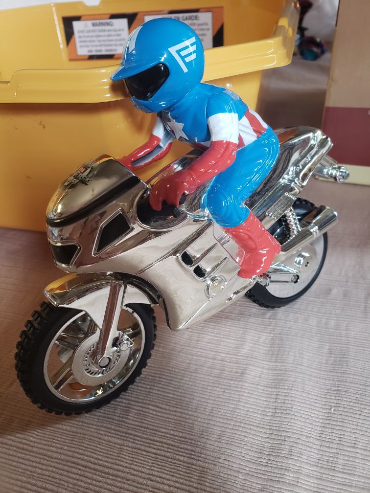 Captain America on motorcycle