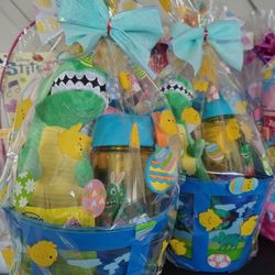 Dinosaurio easter basket
