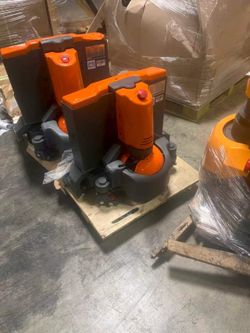 Electric Pallet Jack 3300b Capacity with 48"L x 27"W Forks Lightweight Lithium Design