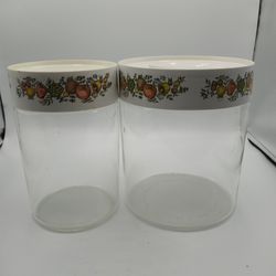 Pyrex Vintage Spice O' Life Canisters Set Of 2