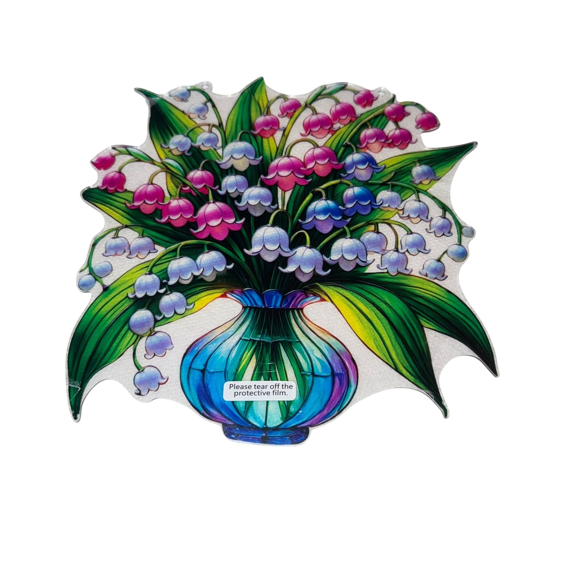 Lilly Of The Valley Acrylic Sun Catcher Window Hanger Spring Summer New   This Lilly of the Valley acrylic sun catcher window hanger is a beautiful an