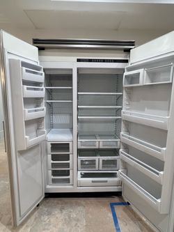 Massive Viking Built-In Side-by-Side Refrigerator/Freezer – Panel Ready