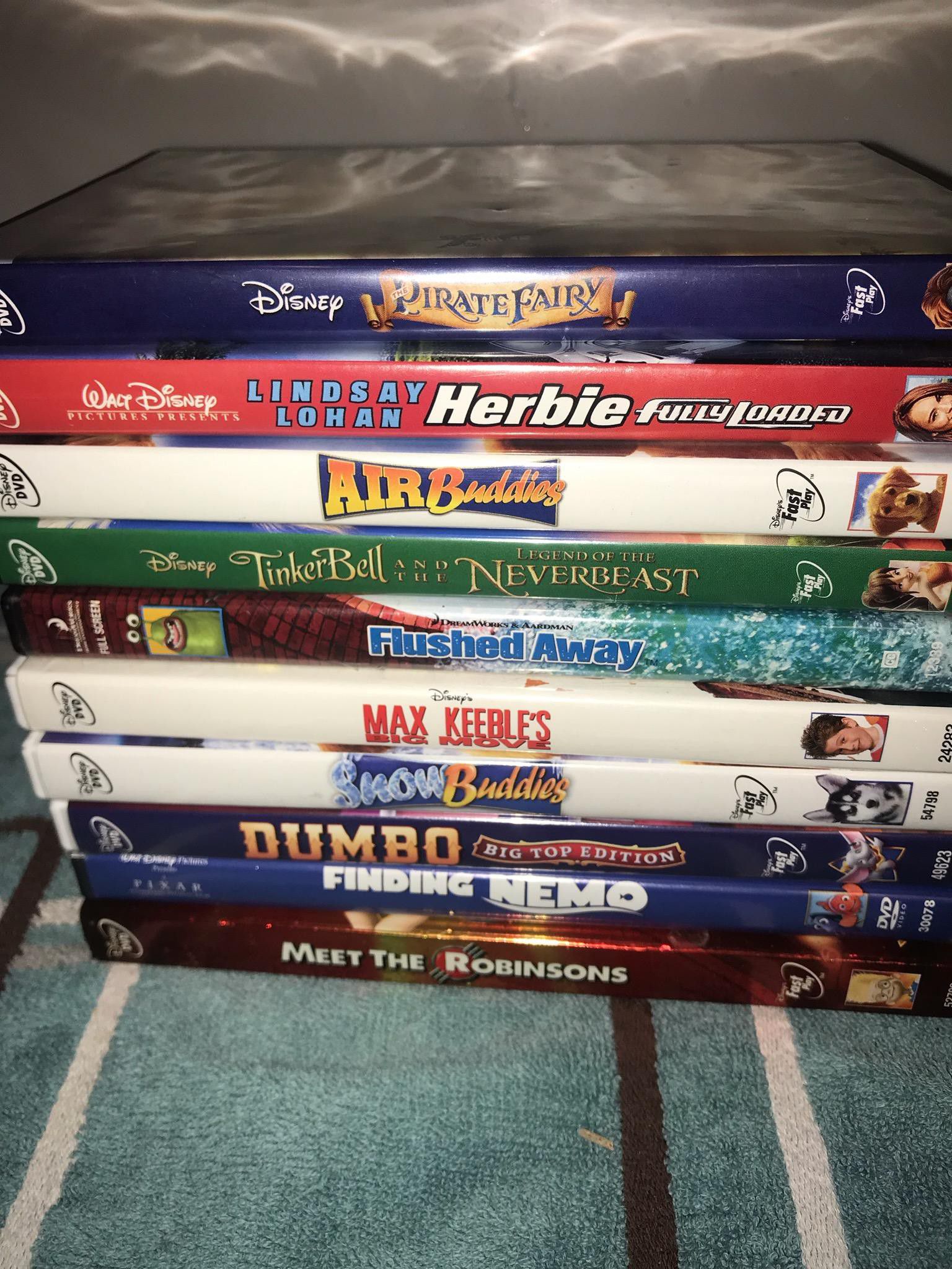 Mostly Disney Dvds bundle of 10, good used condition Take all for just $15.00! Pickup in Acton ma or ships for $7