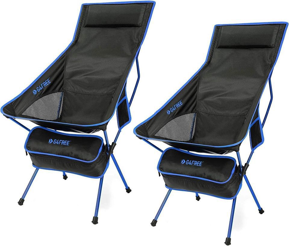 G4Free Upgraded Outdoor 2 Pack Camping Chair Portable Lightweight - Price negotiable