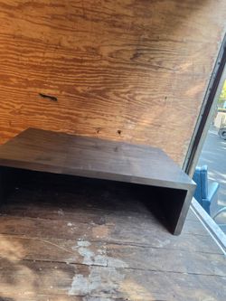 Low Profile Dark Wood Coffee Table