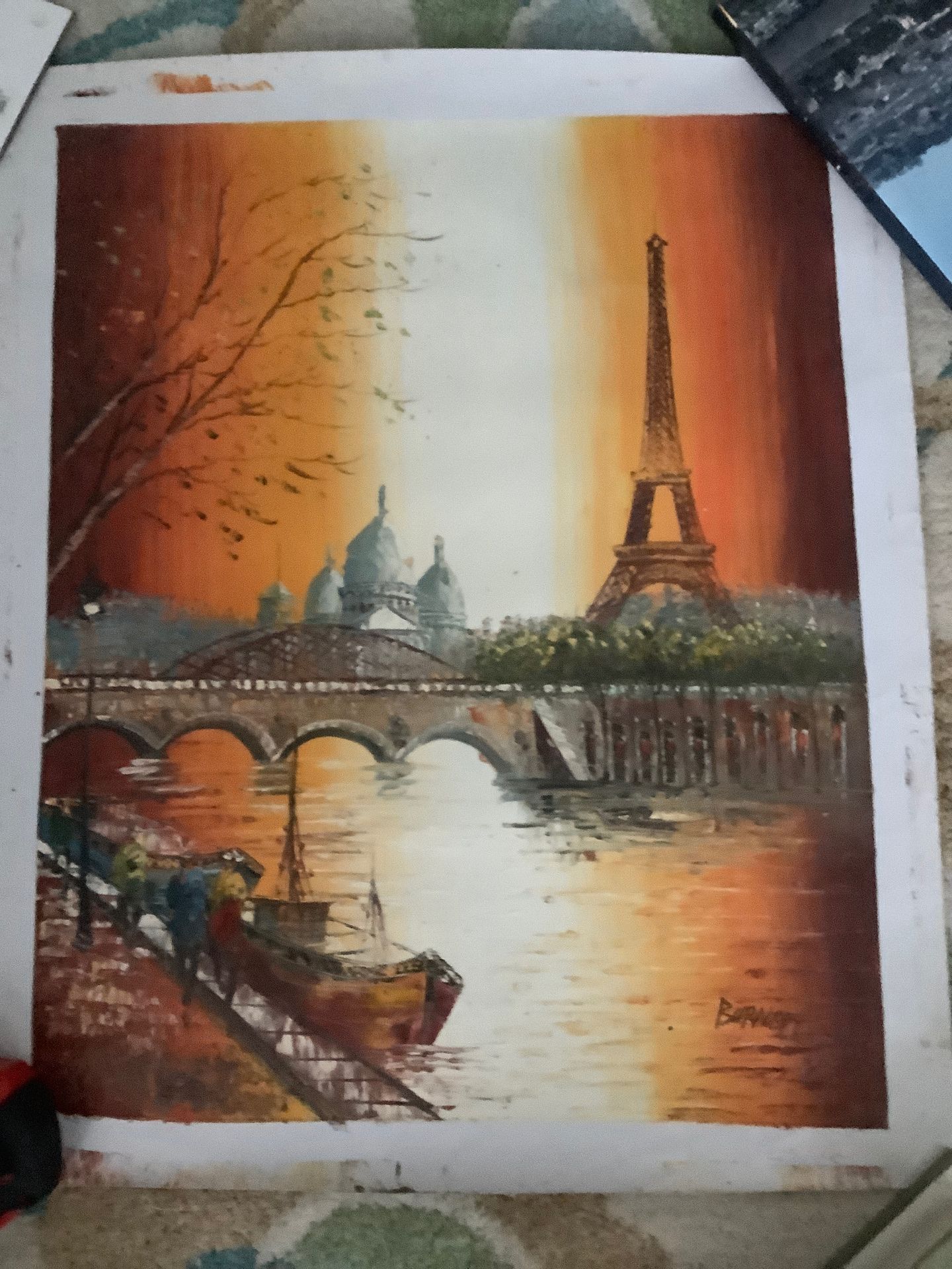 Eiffel Tower painting
