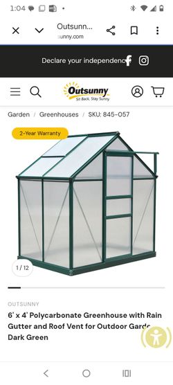 Outsunny greenhouse