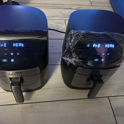 Gourmia 7 QT Air Fryer, 10 Presets, FryForce 360°, Digital, Stainless Steel