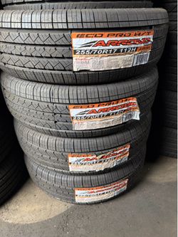 Set 255/70/17 Arroyo Nuevas Instaladas Y Balanciadas Gratis