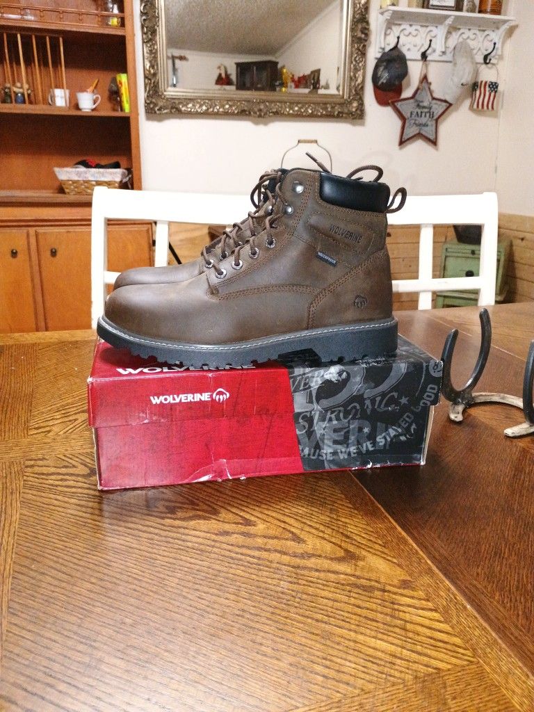 Men's Brand New Wolverine Work Boots Size 11.5