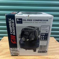 Campbell Hausfeld 6 gallon oil free air compressor