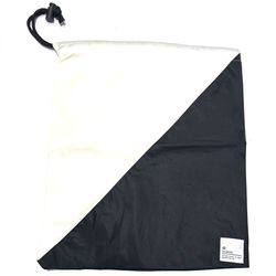 Lululemon Drawstring shoe bag Black and white cinch 13x14” Preowned