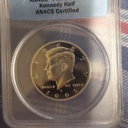 C8SX190 SILVER PROOF 70 DCAM KENNEDY 2005-S