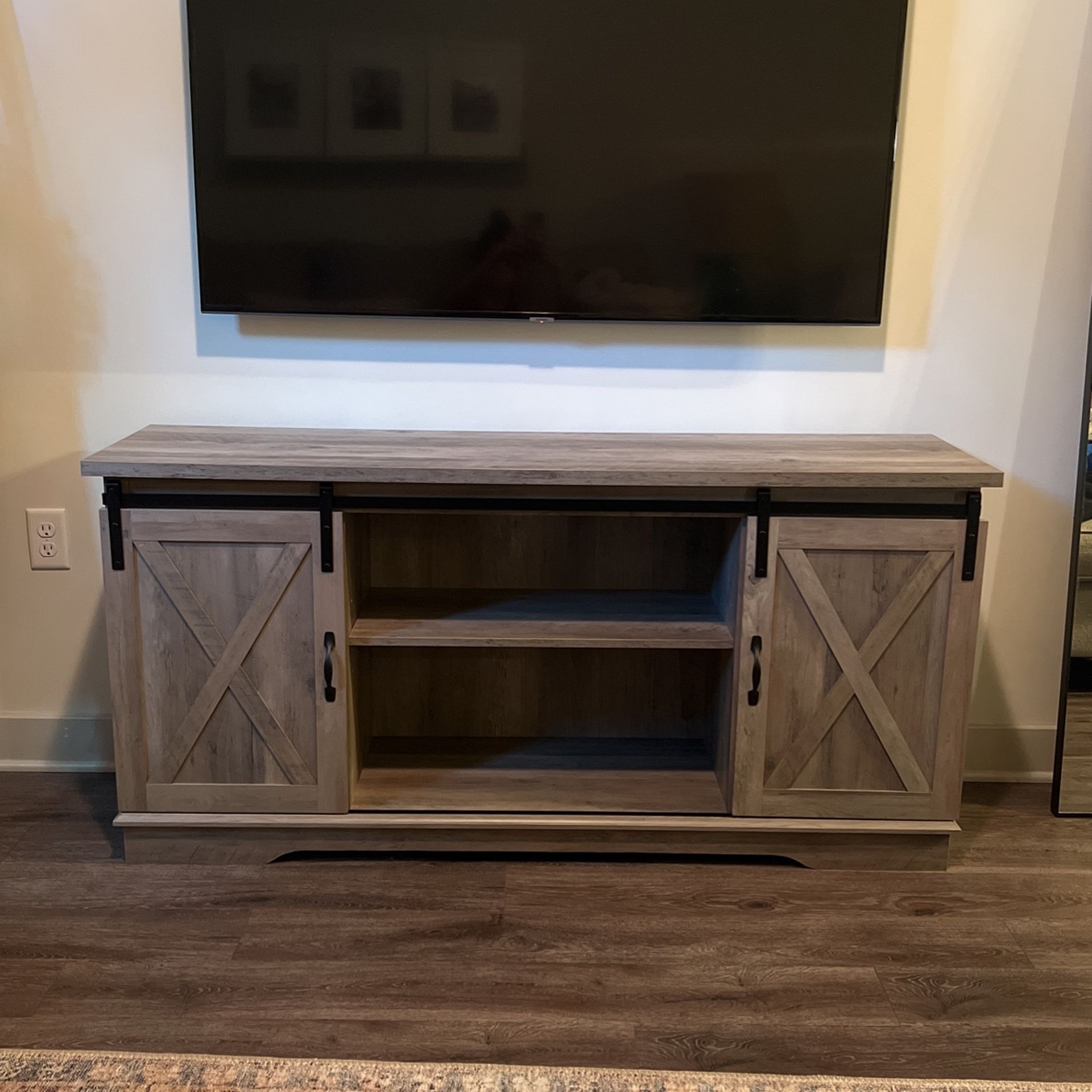 Pier One - Gray washed TV Console/ Stand