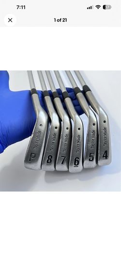 TaylorMade ICW II Golf Iron Set 4-8 PW RH Stiff Steel 6 Clubs