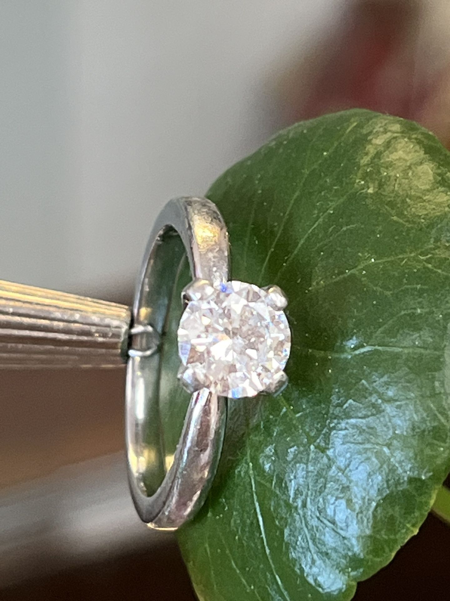 Platinum Gold Diamond 1.25Ct Excellent Condition
