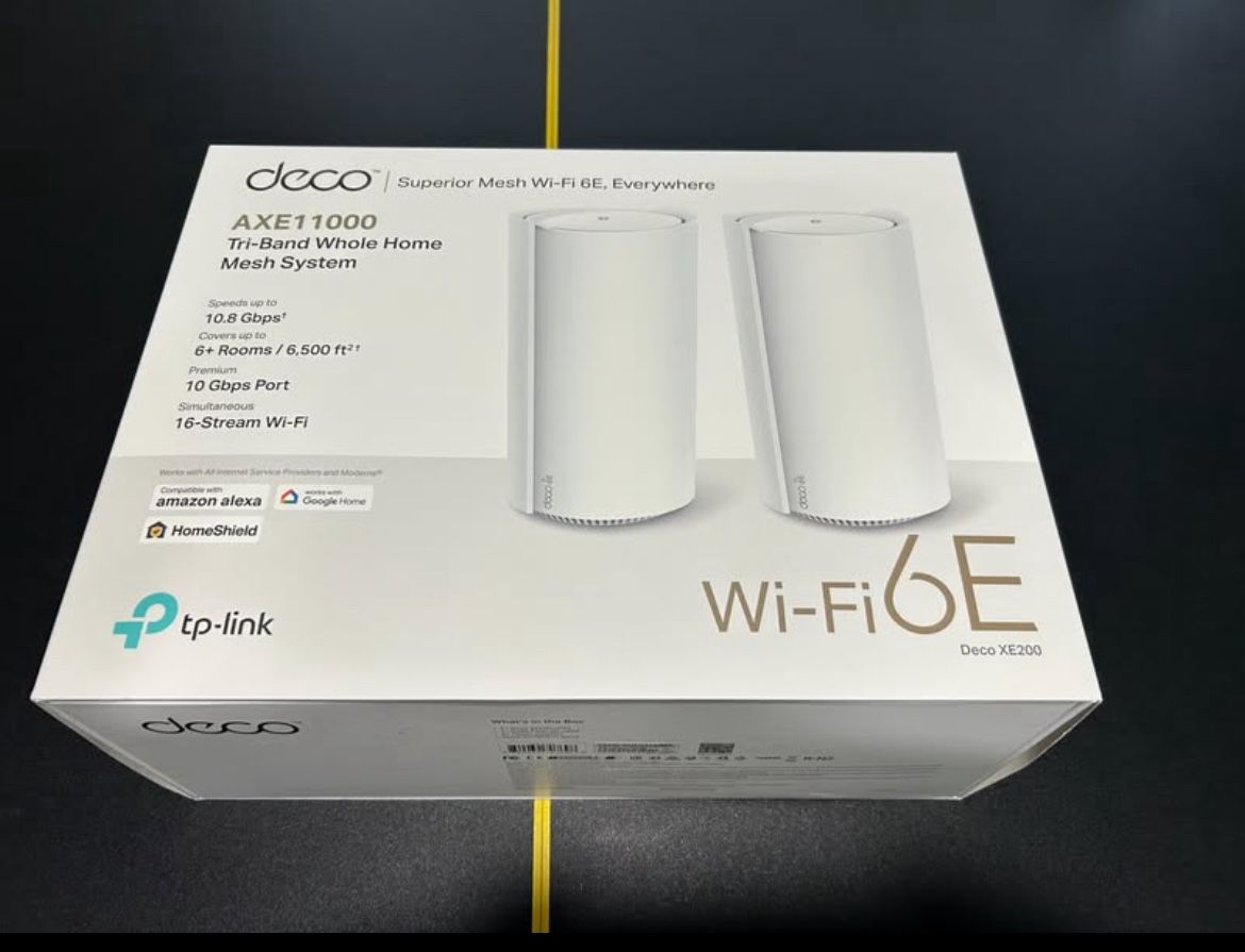 Tplink Deco AXE11000 Wi-Fi 6E Mesh - 10Gbps Ethernet Ports