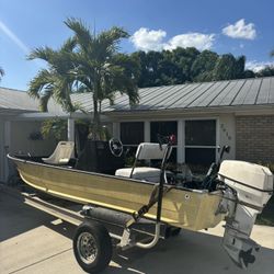 Aluminum Center Console 50hp Johnson