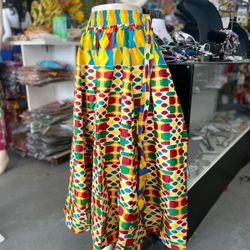 skirt headwrap and matching bag