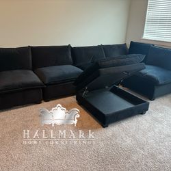 Oversized Customizable Kova-Style Cloud Sectional Couch 