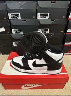 Nike Dunk High Retro Black White Panda DD1399-105 Size 12 Brand New