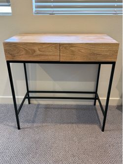 West Elm Industrial Solid Wood Storage Desk - Like New