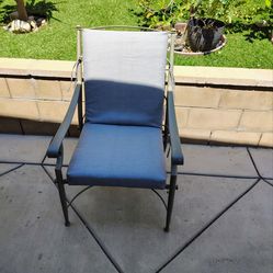 Patio chair cushions, 44 in L x 20 in W x 3.5 in H, 4 available, gray color