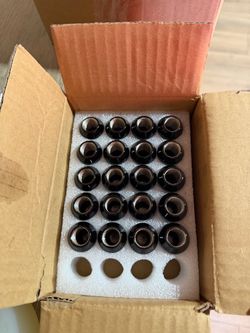 Black Lug Nut Kit; 14mm x 1.50; Set of 20