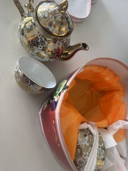 Tea Pot Set 24 Ct Gold