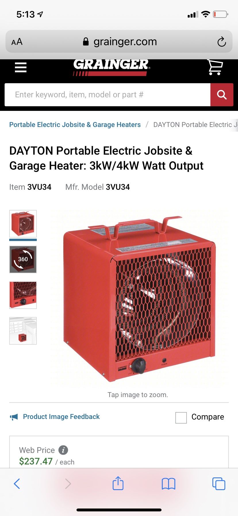 Dayton Electric Heater for Sale in Bothell, WA - OfferUp