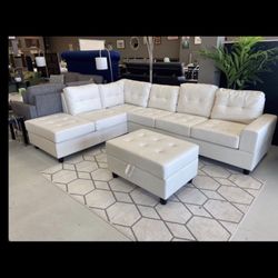 New Sectional + Ottoman 