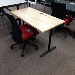 Small Butcher Block Work Table 