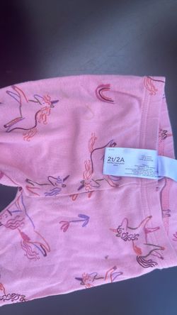 Carter's Toddler Girl Pink Unicorn Pants Size 2T
