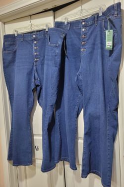 2 NWT Terra & Sky Women's Plus Size Core Flare Jeans Size 28W