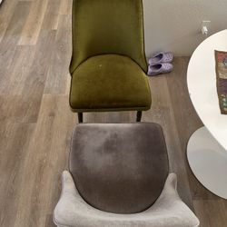 Suede Dining Chairs 