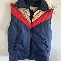 Vintage Sears Vest Boy XXL Hipster Puffer Retro