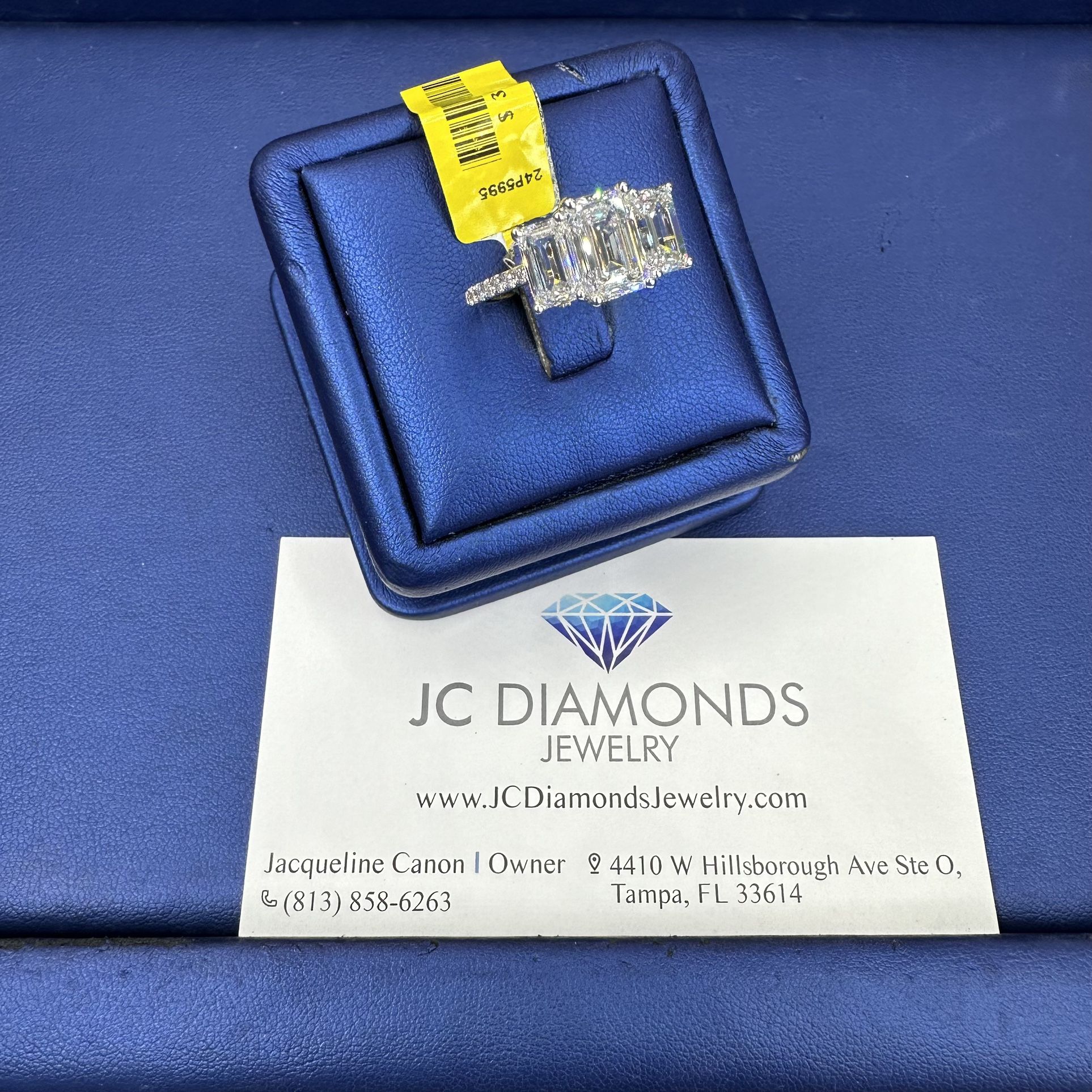 Ring Engagement Lab Diamonds 4,4 Karat