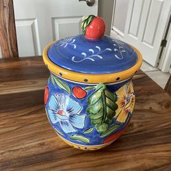 Lovely Hand Painted Canister