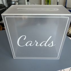 Wedding Reception Bridal Baby Shower Acrylic Card Box 