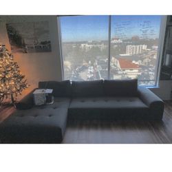 Grey Modern L Shaped Sectional