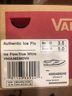 Vans brand new in box with receipt