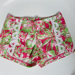 Lilly Pulitzer Liza Shorts Hotty Pink