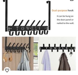 Metal Towels Hooks / Gancho Para Toallas